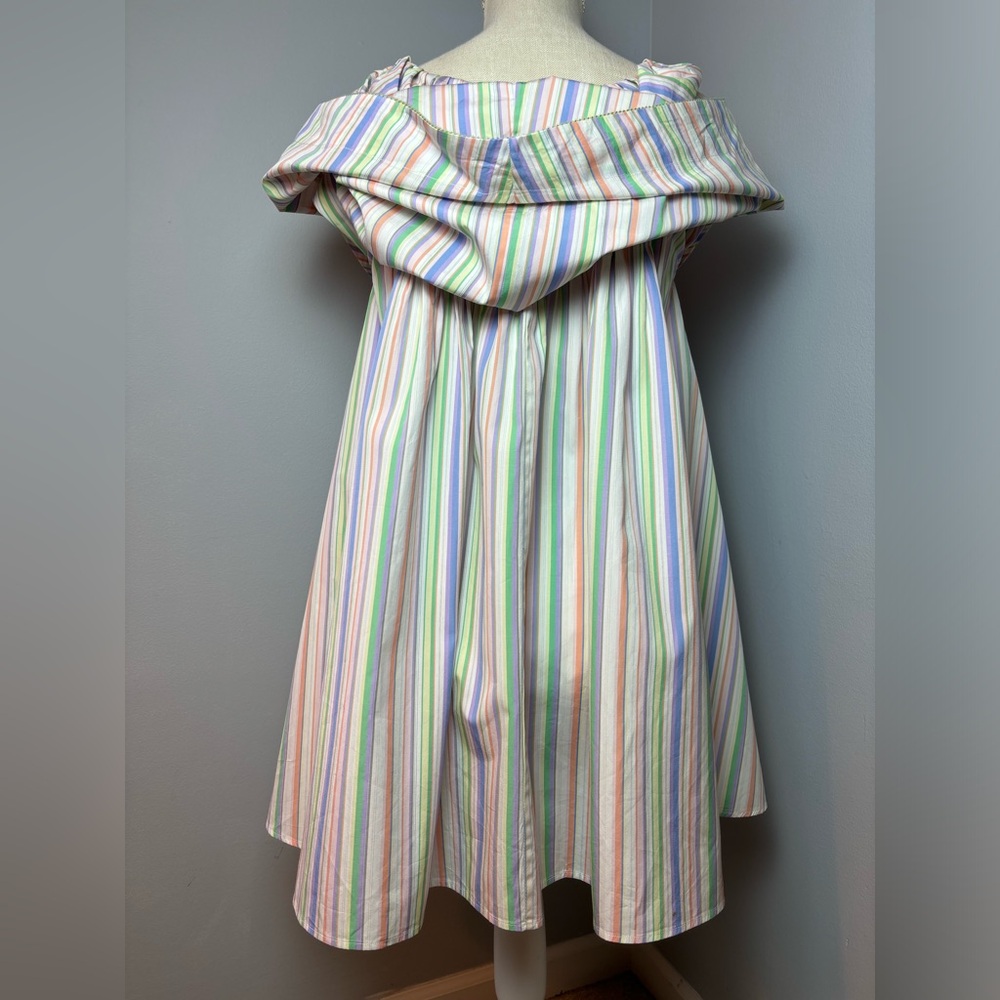 Striped Multicolor Mini Dress - Picture 2 of 12